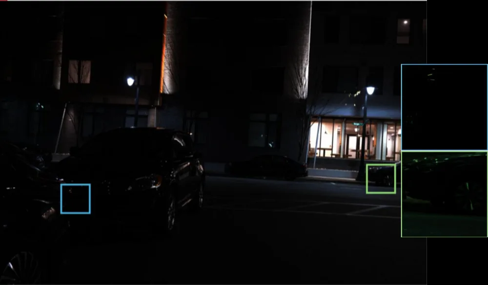 High dynamic range night scene
